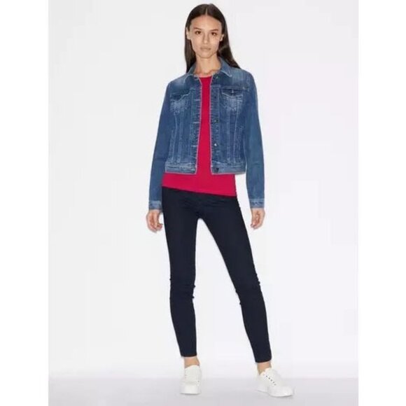 Armani Exchange NWT Skinny Jean Size 30 in Dark Wash Blue Stretch Retail $90 - Picture 1 of 15